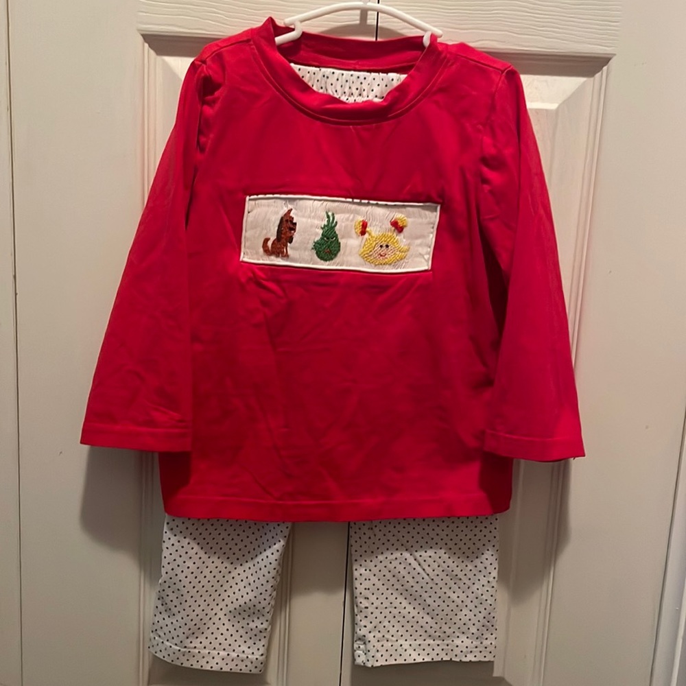 Mr. Grinch Smock Pant Set